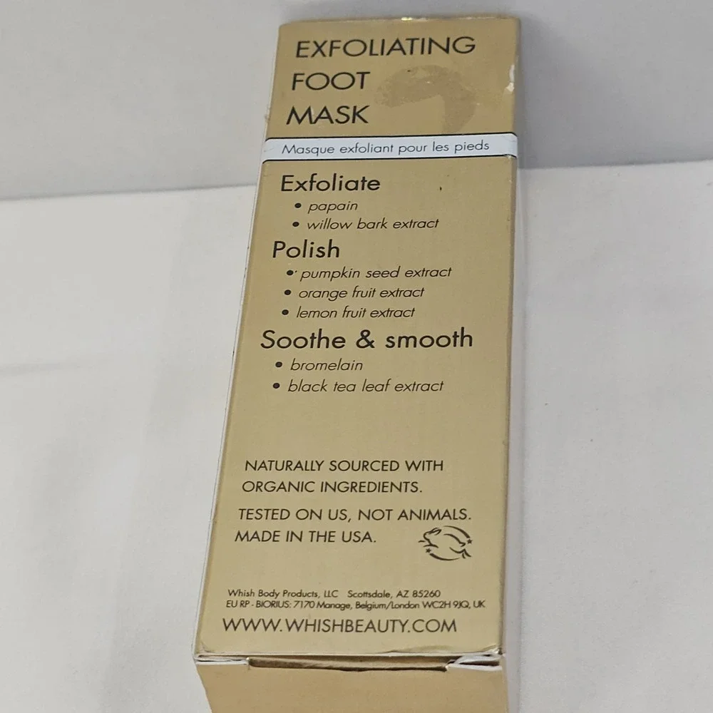 Whish Coconut Milk + Verbena Exfoliating Foot Mask 2.5 fl oz Intense Hydration